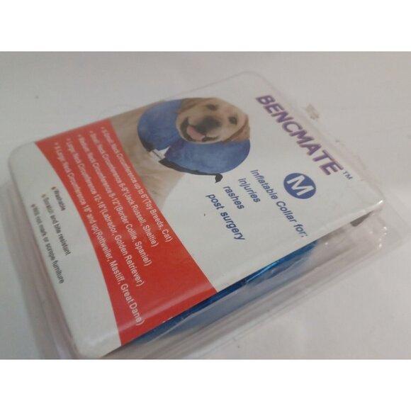 Bencmate Inflatable Collar Blue for Dogs & Cats Soft Pet Recover -Medium - Picture 3 of 13